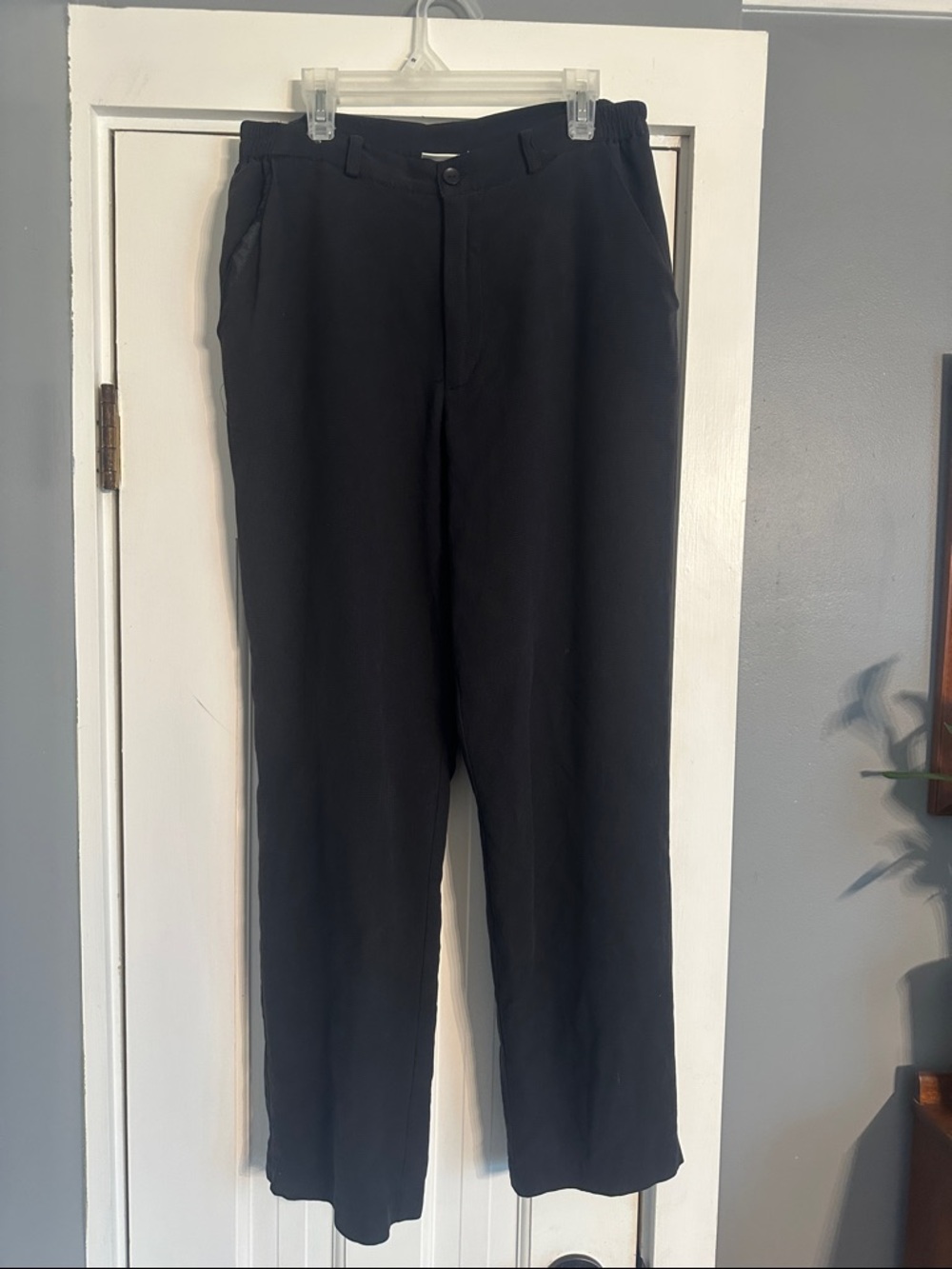 Vintage Norm Thompson Black Silk Blend Trousers - Women’s 8 Petite - NT7441345
